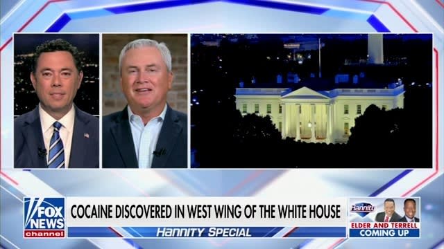 On Fox News James Comer speaks about Hunter Biden and the cocaine found in the White House.