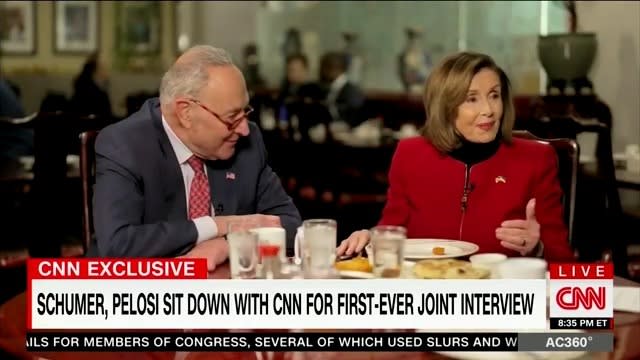 Chuck Schumer Explains How Nancy Pelosi Handled Donald Trump for Four Years