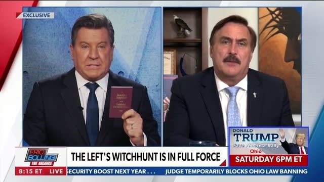 Newsmax Host Confused By Lindell ‘Raid’ Whips Out Pocket Constitution