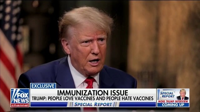 Trump Can’t Say Why Republicans Hate Vaccines So Much