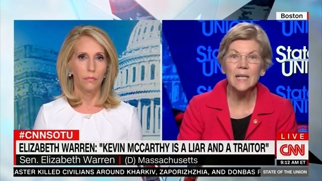 Elizabeth Warren Tears Into Kevin McCarthy, Calls Him a ‘Liar and a Traitor’
