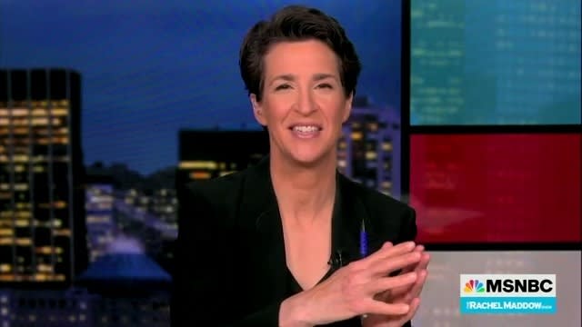 Maddow Throws Parting Shot at Tucker Over His Testicle Tanning Fad