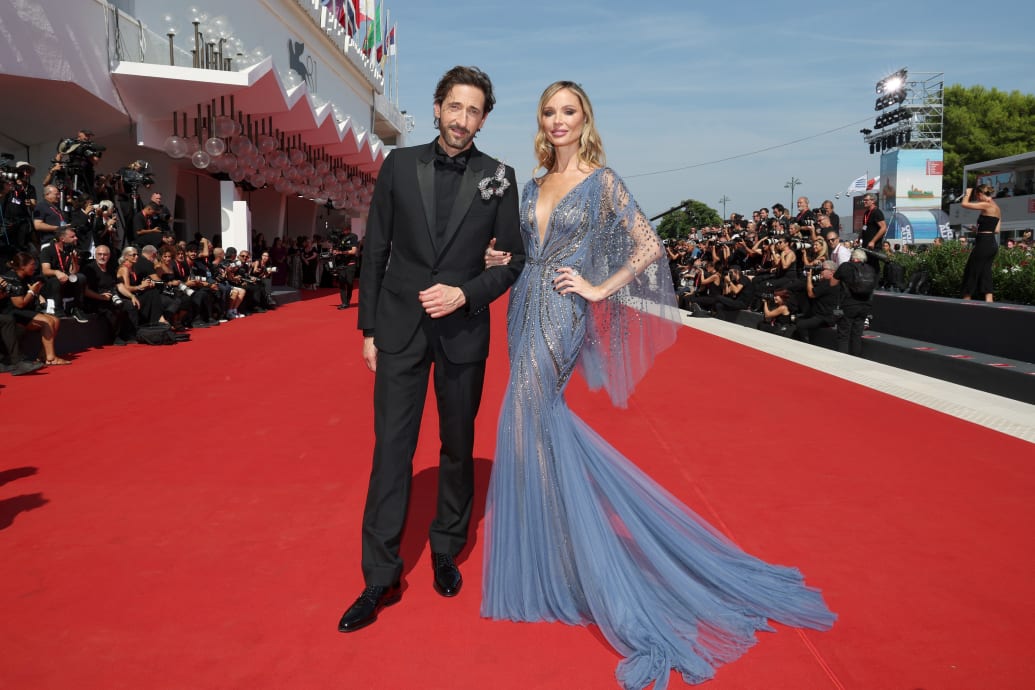 Adrien Brody and Georgina Chapman