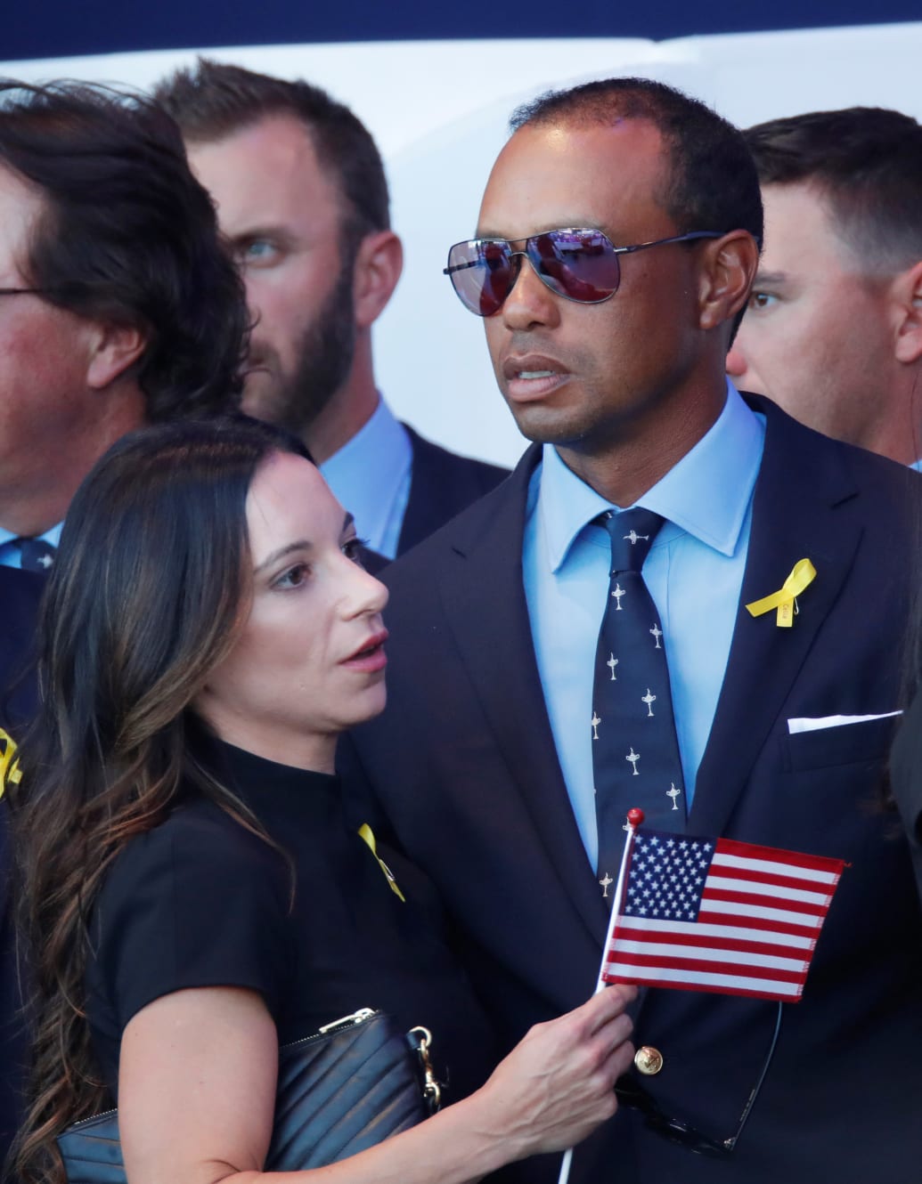 Woods and Herman at the 2018 Ryder Cup. 