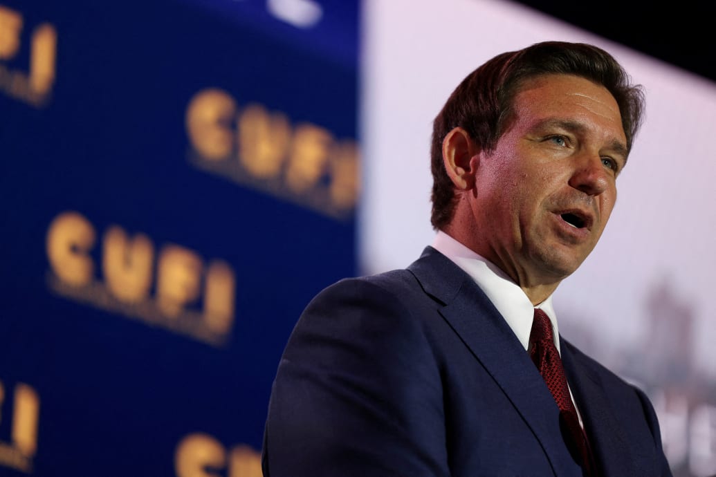 Florida Governor Ron DeSantis, delivers remarks at the annual Christians United for Israel Summit