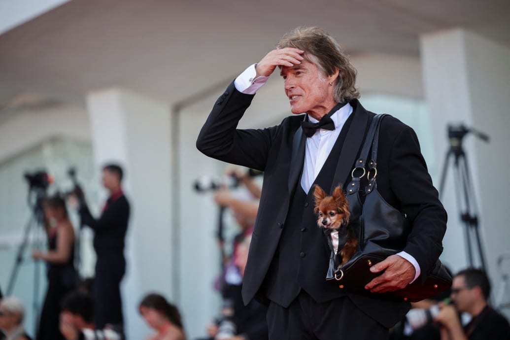 Ronn Moss poses on the red carpet during the Venice Film Festival on  September 6, 2024.