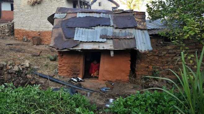 A “chhaupadi house” or “period hut” in the village of Achham, some 800 kilometers west of Kathmandu, Nepal, on Nov. 23, 2011. 