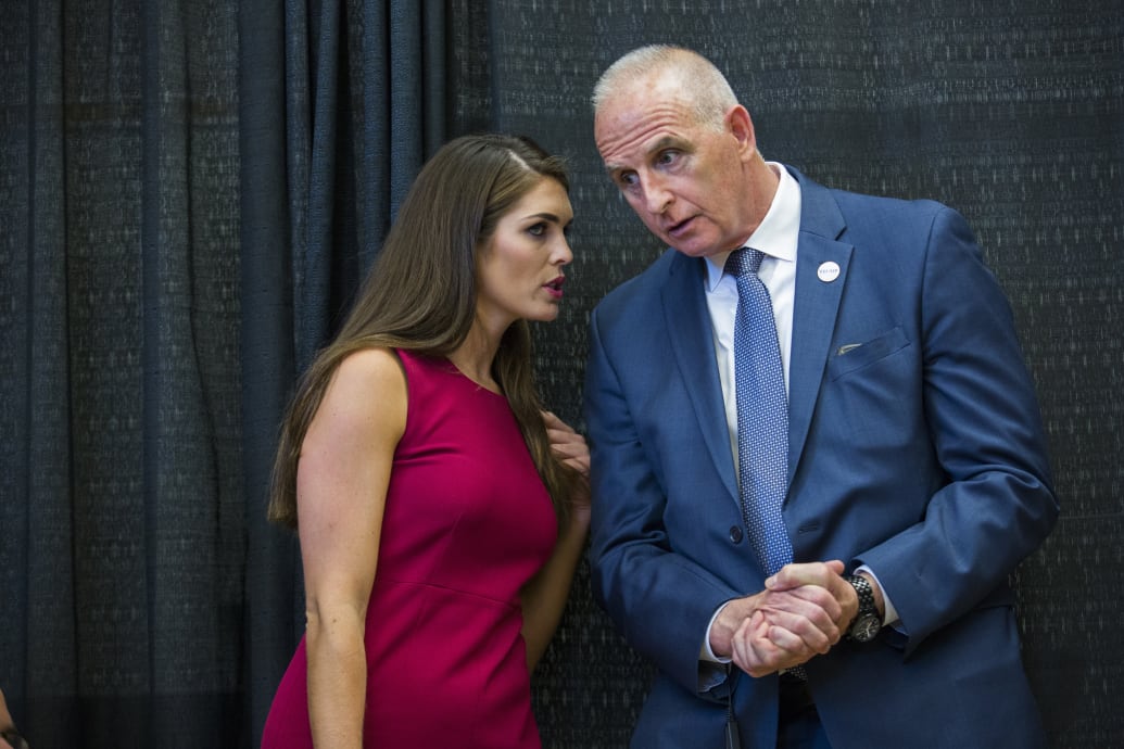 Hope Hicks and Keith Schiller
