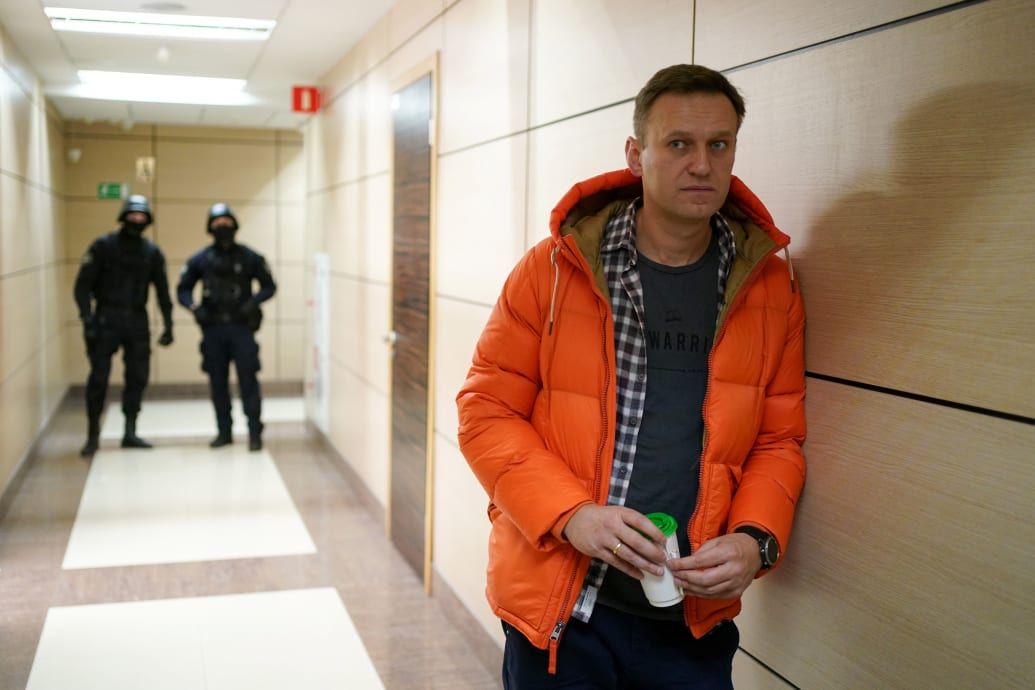 Law enforcement agents raided the offices of Navalny's Anti-Corruption Foundation in December 2019.