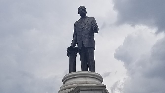 Martin Luther King Jr. statue in City Park, Denver