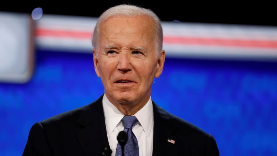 U.S. President Joe Biden attends the first presidential debate hosted by CNN