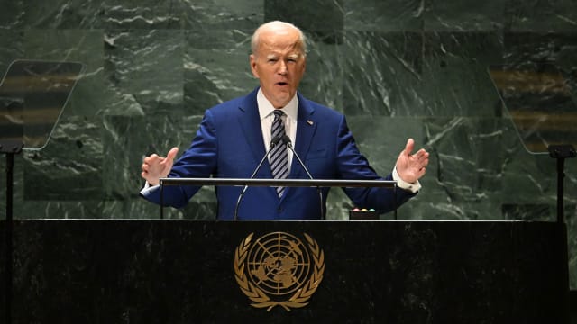 President Joe Biden addresses the United Nations General Assembly