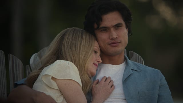 Julianne Moore and Charles Melton in "May December"