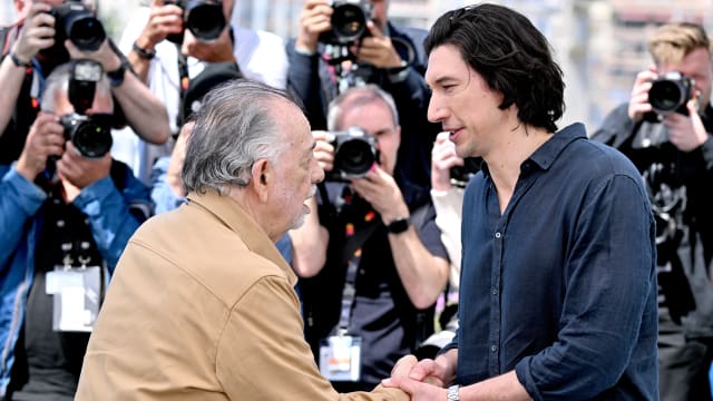 Francis Ford Coppola and Adam Driver