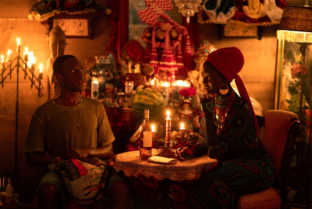 Ronald Peet and Jodie Turner-Smith in Bad Monkey.