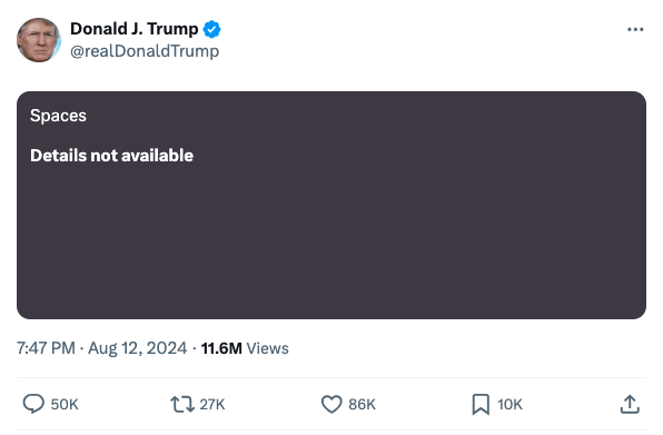 Donald Trump on X