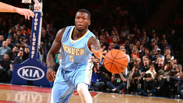 Former NBA star Nate Robinson during his time with the Denver Nuggets.