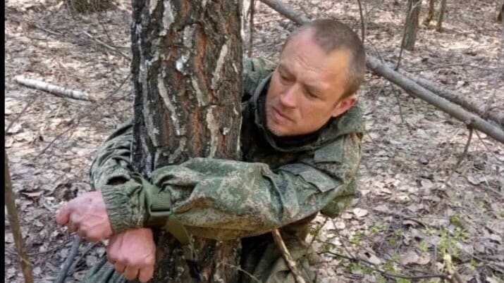 Russians tied a Ukrainian man to a tree in a hunt for “saboteurs.”