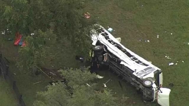 Site of a bus crash in Florida