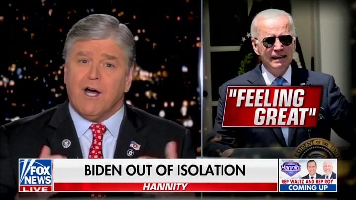 Hannity: Biden Recovered From ‘Much, Much Weaker’ COVID Strain Than Trump