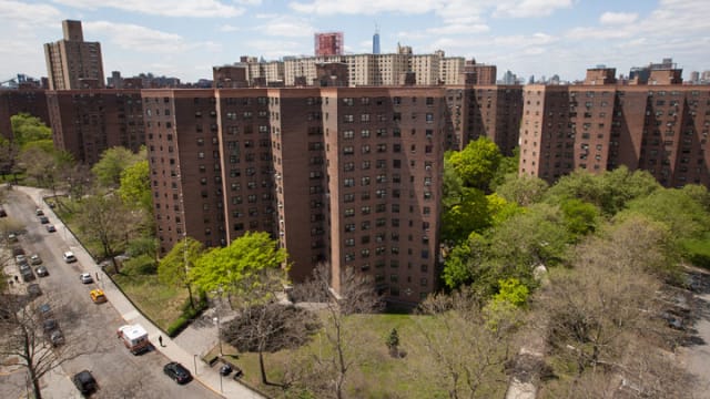Buildings operated by the New York City Housing Authority.