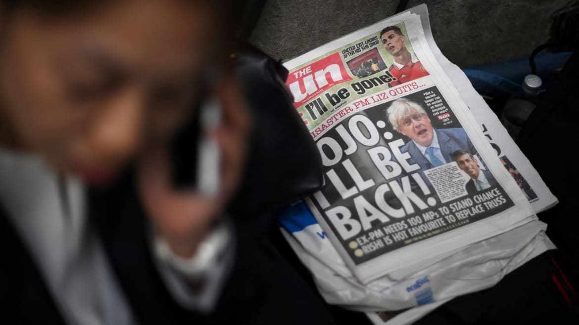 Boris Johnson Bows Out of Race to Replace U.K. Prime Minister Liz Truss