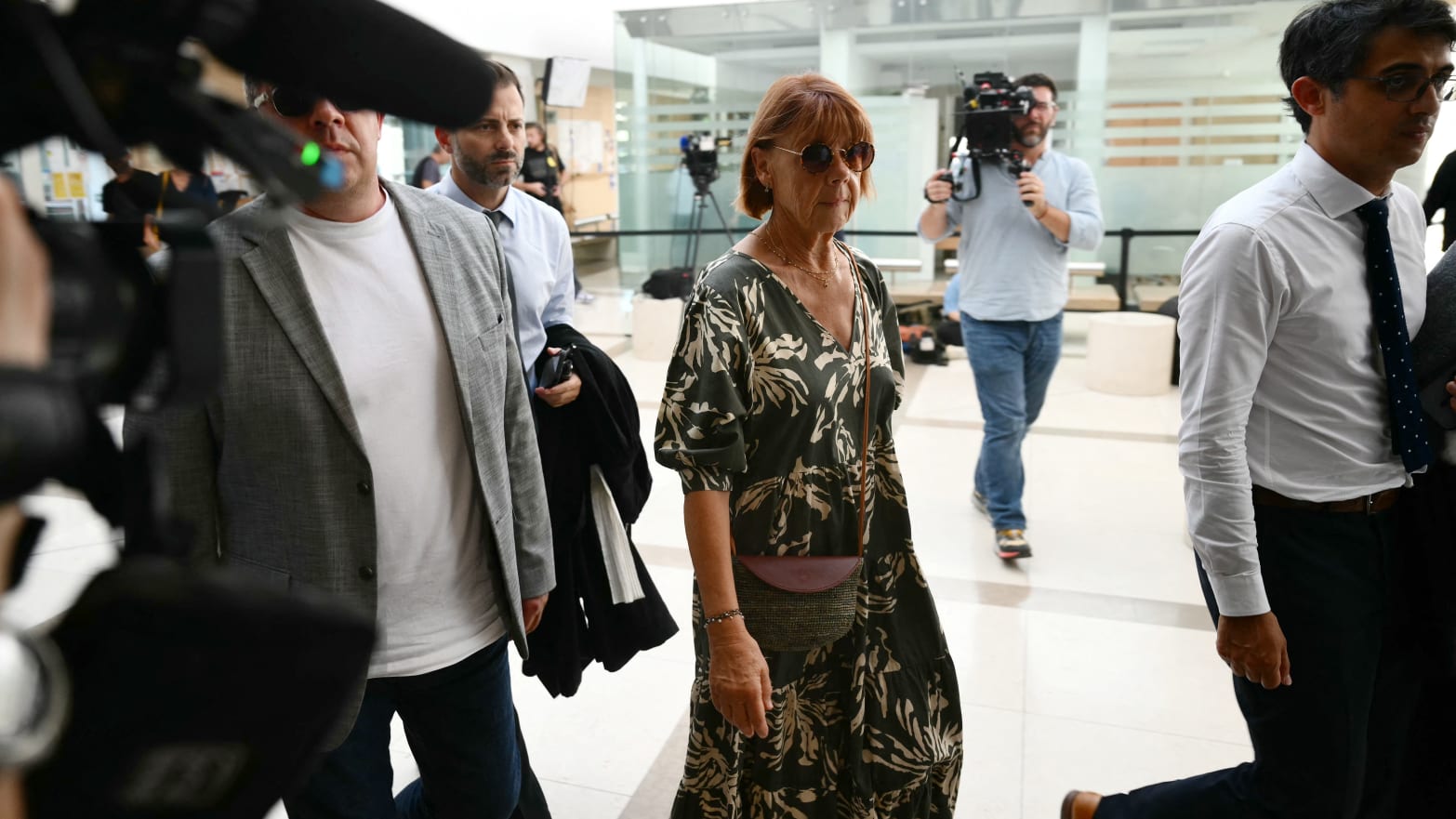 Gisele Pelicot arrives at the courthouse during the trial of her husband accused of drugging her for nearly ten years and inviting strangers to rape her at their home in Mazan, a small town in the south of France, in Avignon, on September 2, 2024. 