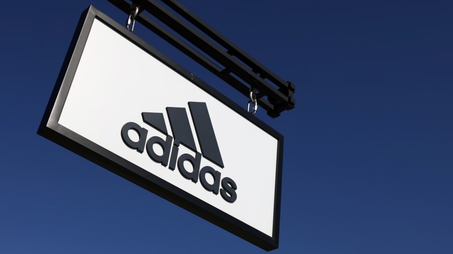 An Adidas sign