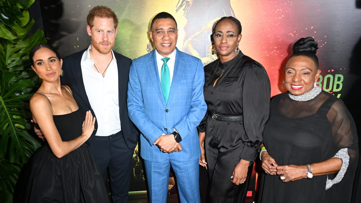 Harry and Meghan Get Warm Welcome in Jamaica for Bob Marley Biopic Premiere