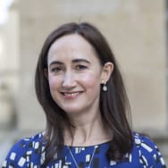 Sophie Kinsella, international best selling chick-lit author, at the FT Weekend Oxford Literary Festival on March 21, 2018 in Oxford, England. 