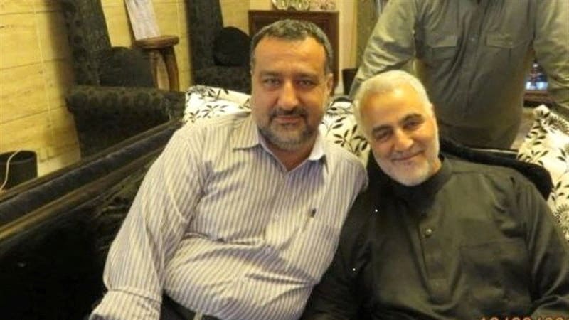 Sayyed Razi Mousavi and Qasem Soleimani 