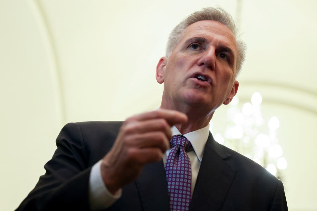U.S. House Speaker Kevin McCarthy (R-CA) arrives at the U.S. Capitol ahead of an expected vote in the U.S. House of Representatives on a bill raising the federal government's $31.4 trillion debt ceiling, in Washington, U.S., May 31, 2023.