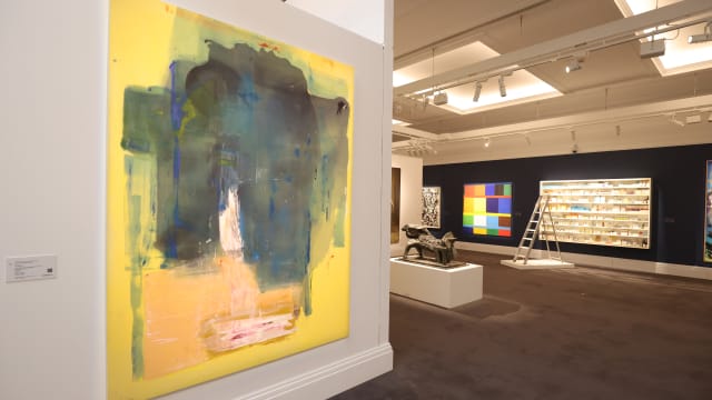Tournament by Helen Frankenthaler on display during a preview at Sotheby's London.