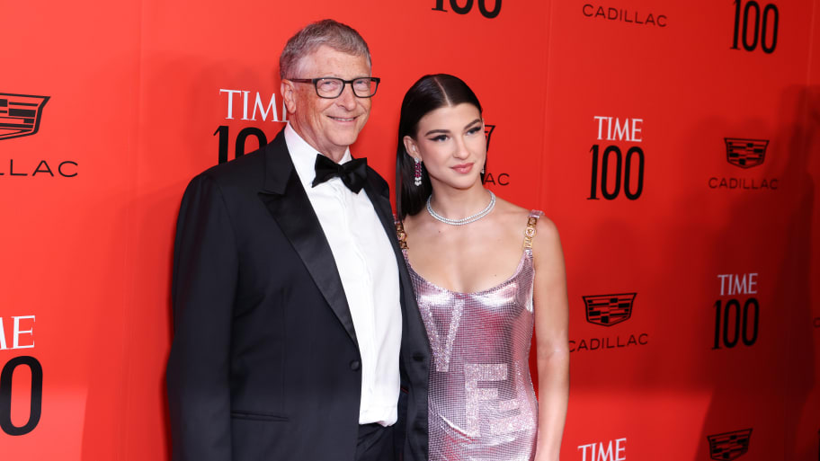 Bill Gates and his daughter Phoebe Gates 