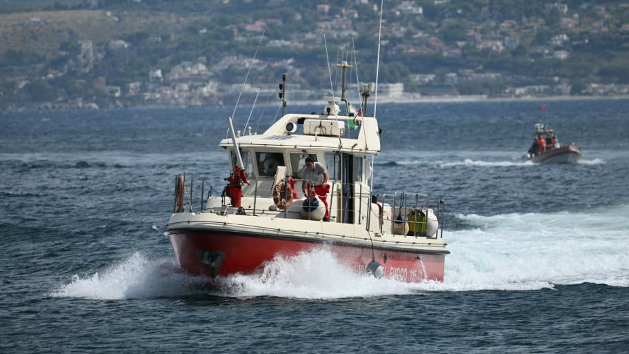 Rescue boats operate off Porticello