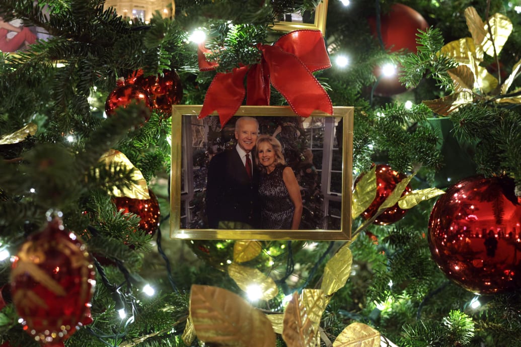 Jill Biden Unveils Her First White House Christmas Decorations and