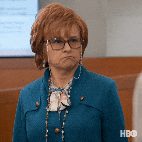 Gif of Tracey Ullman in a scene from "Curb Your Enthusiasm"