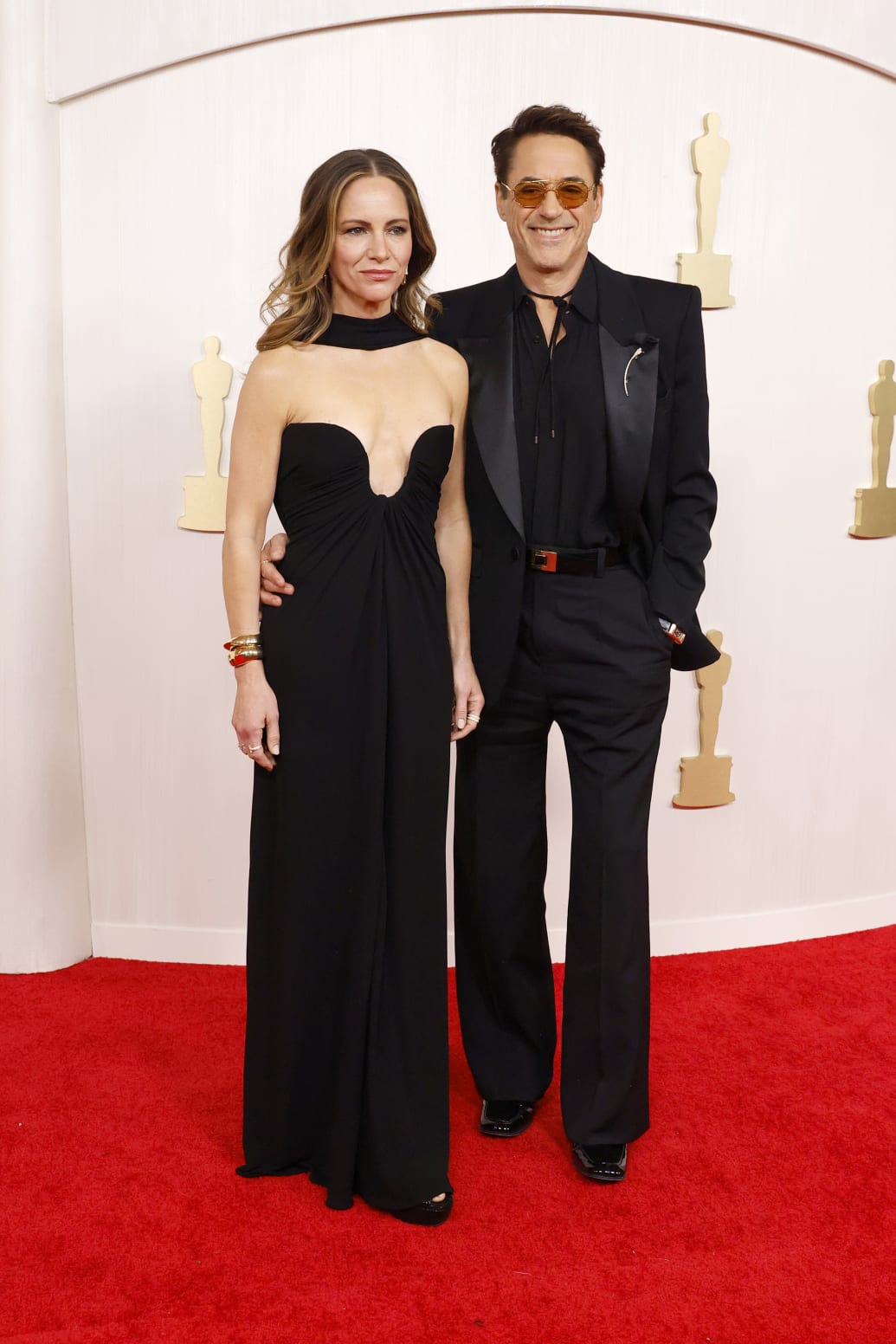 Susan Downey and Robert Downey Jr. at the Oscars 