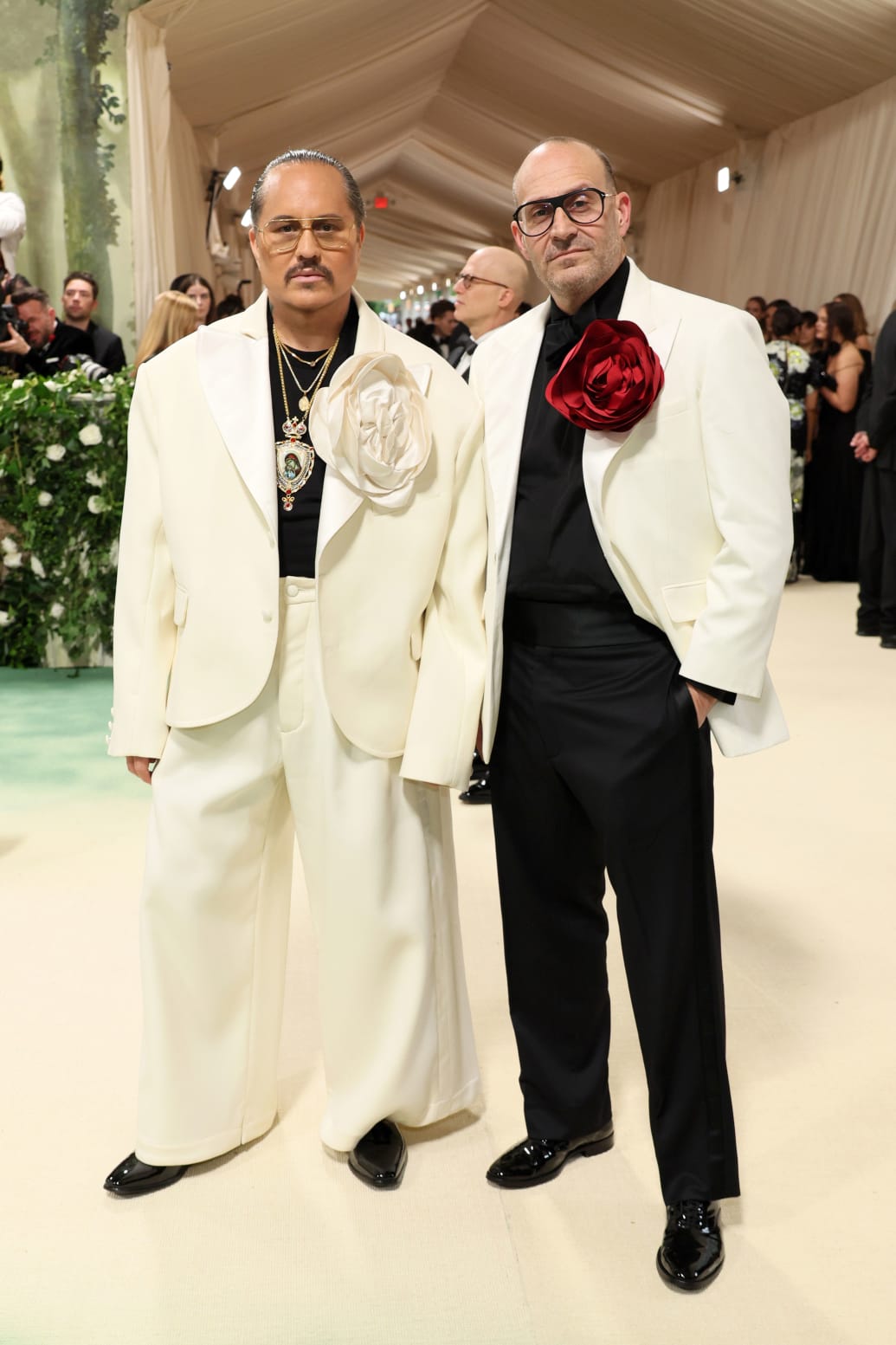Willy Chavarria and Marc Metrick at the Met Gala 2024