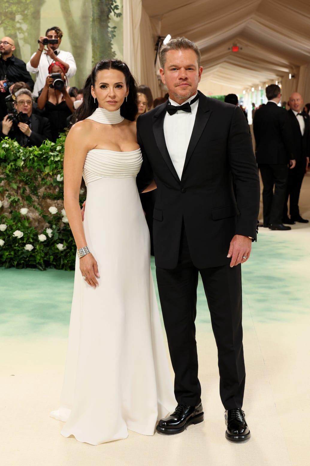 Luciana Damon and Matt Damon at the 2024 Met Gala