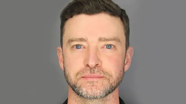 Musician Justin Timberlake is seen in a booking photo on June 18, 2024 in Sag Harbor, New York.