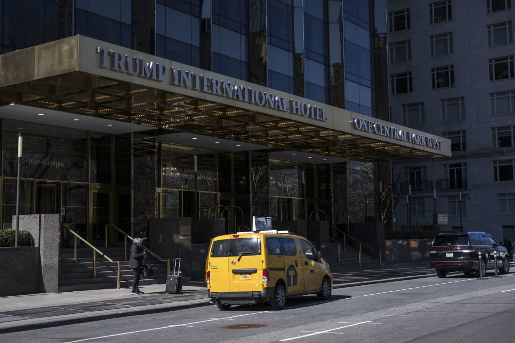 A photo of the Trump International Hotel & Tower at 1 Central Park West in Manhattan.