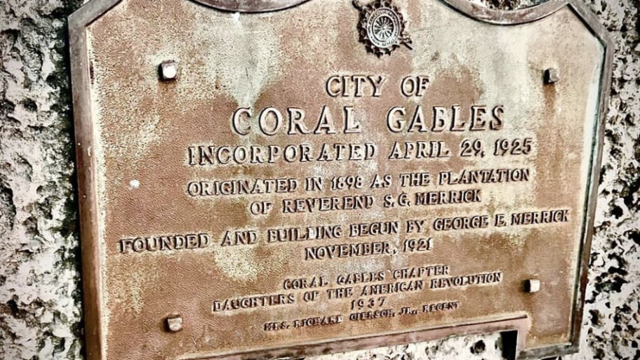 City of Coral Gables marker