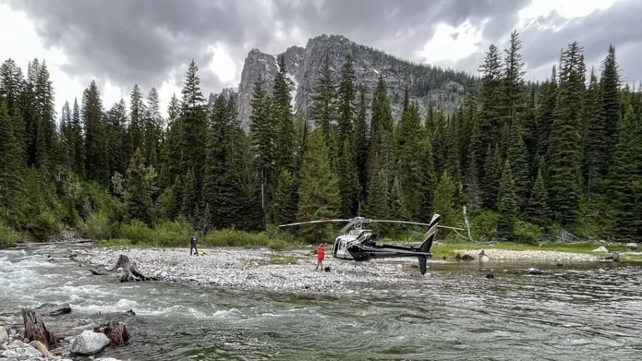 Grand Teton National Park helicopter landing