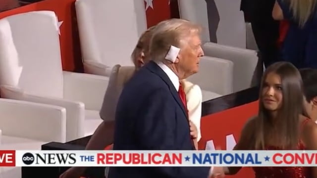 Donald Trump appeared to snub a kiss from his daughter, Tiffany, at the Republican National Convention.