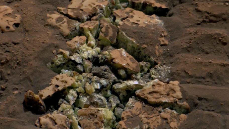 Sulfur rock discovered by NASA