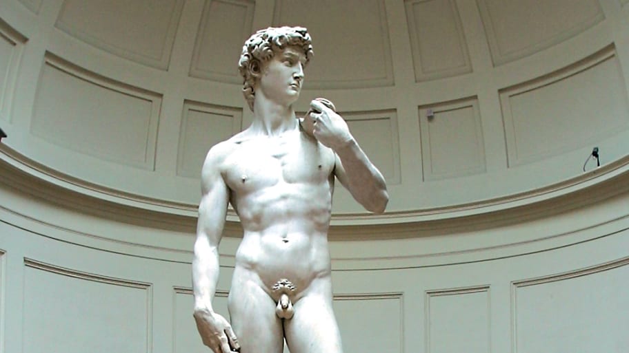 Michelangelo's statue of David in Florence