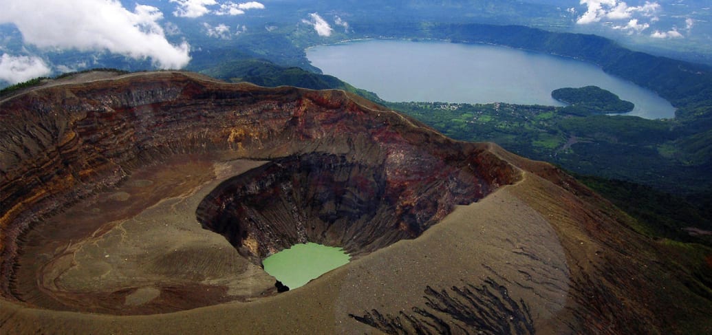 Ilamatepec volcano in El Salvador.