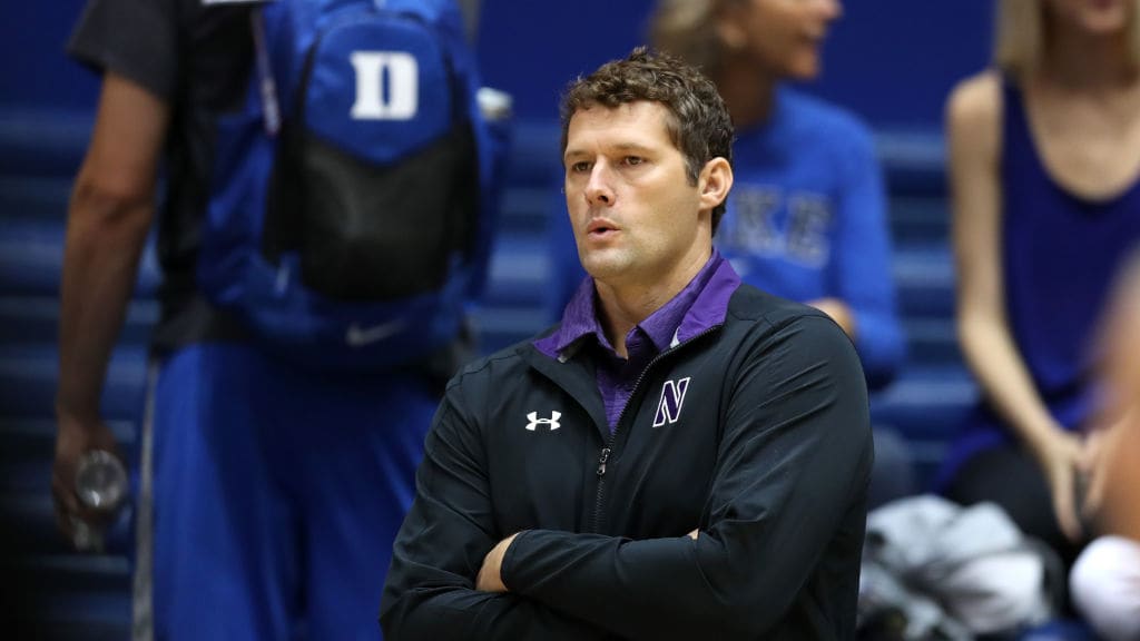 Northwestern University volleyball coach Shane Davis has been accused of hazing by a female player.
