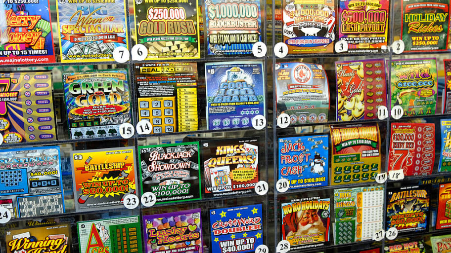 Lottery scratch-off tickets